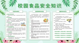 校园食品安全教育宣传栏
