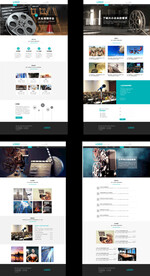 影视摄影传媒UI网页网站全套