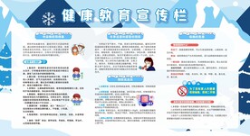 冬季健康教育宣传栏