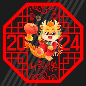 新年玻璃贴 