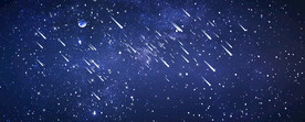 流星雨星空背景图