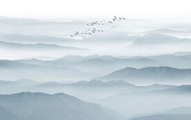 意境水墨山水图