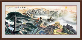  江山如画迎客松