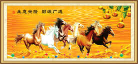 八骏全图