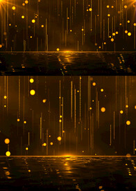 4K金色粒子唯美背景AE模板