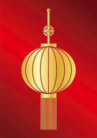 金色灯笼设计CDR矢量图