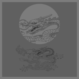 龙纹矢量雕版