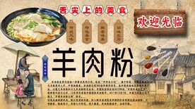 羊肉粉背景墙