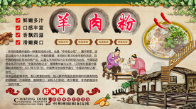 羊肉粉背景墙
