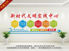 新时代文明实践站所文化墙