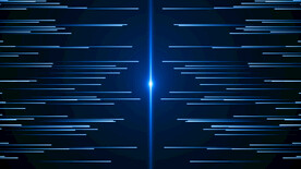 4k蓝色光线颁奖晚会背景AE模