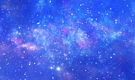 蓝色星空背景装饰图