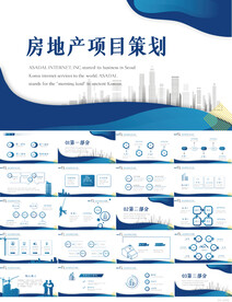 蓝色大气房地产项目策划PPT