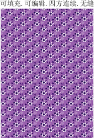 紫色花朵 田园风花卉 印花