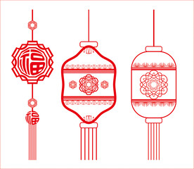 灯笼设计CDR矢量图