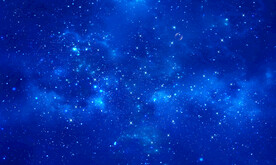 蓝色星空吊顶背景