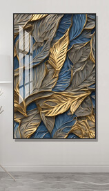 抽象叶子纹理装饰画