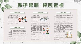 爱眼日展板