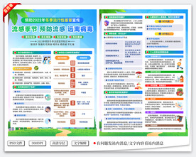 预防流感宣传单