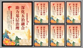 五治融合党建文化墙