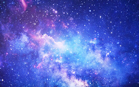 蓝色星空宇宙背景