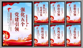 党建引领海报