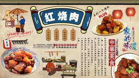 红烧肉背景墙