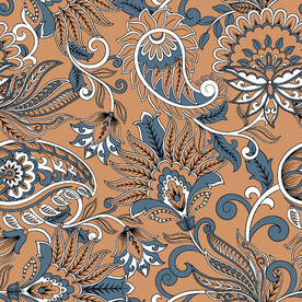 腰果花 数码印花