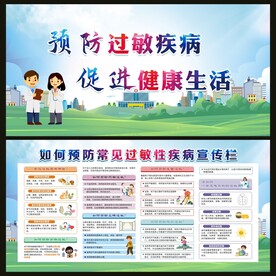 如何预防过敏性疾病宣传栏