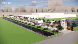 商业街小吃街设计案例效果图