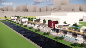 商业街小吃街设计案例效果图