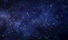 蓝色星空吊顶背景墙