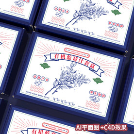蓝莓套盒包装设计