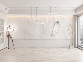 现代餐厅背景墙