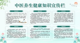 中医养生宣传栏展板