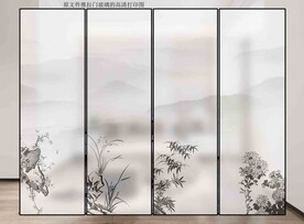 高清分层推拉门打印图