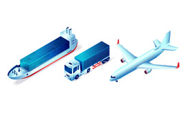 海陆空运输矢量素材