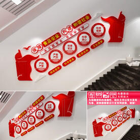 食品安全楼道文化墙