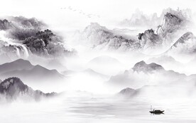 现代 最新中式山水 TIf分层