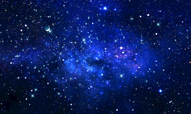 蓝色星空背景图