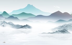 高端 意境新山水画 Tif分层