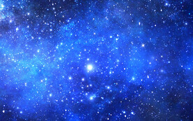 蓝色银河星空宇宙背景