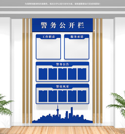 竖版警务公开栏