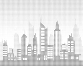 城市背景镂空