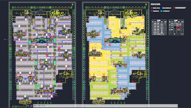小区地下车库车位规划平面图