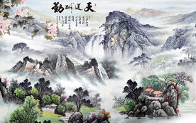 新款 高端中式山水 TiF分层