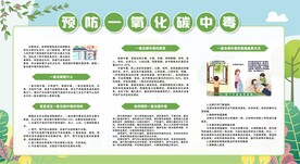 预防一氧化碳中毒展板