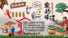 家的味道背景墙