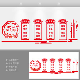 校风校训文化墙