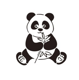 卡通可爱熊猫矢量高清图案